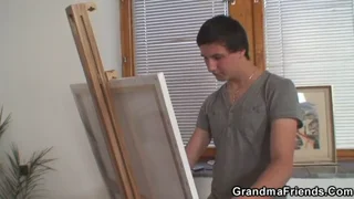 Granny models and gets fucked