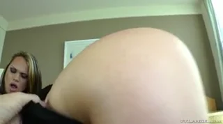 Horny tranny loves to slide her cock into wet pussy and cum