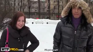 Reality porn video with a secretary