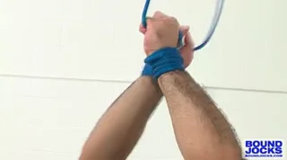 Adam s blue-balled uncut cock strains to cum hands-free