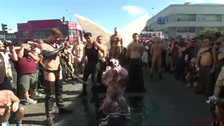 Folsom Street Whore tormented in front of thousands of people