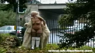 Getting naked beside the road