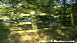 Outdoors masturbation